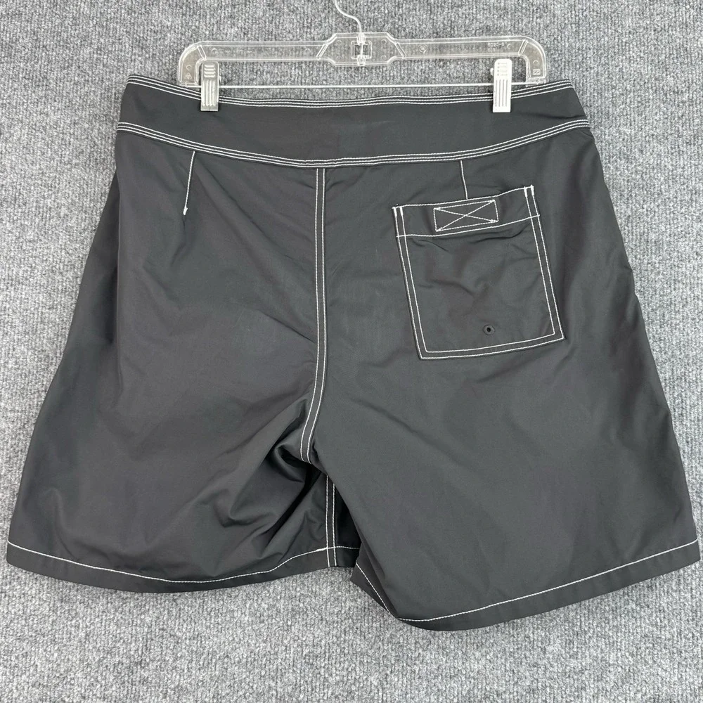 Stussy Coastal Board Shorts Mens 32 Black Surfwear Beach Vacation Travel Y2K